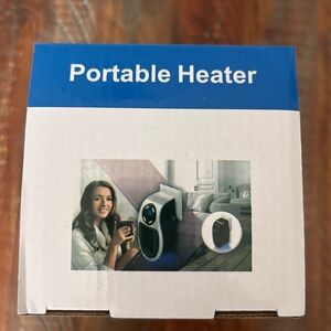 Portable Heater with Black and White Design